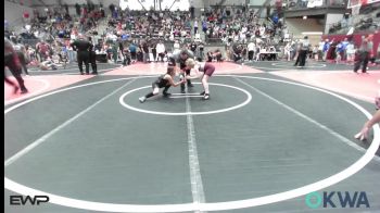 75 lbs Rr Rnd 1 - Audrey Lemings, Eufaula Ironheads Wrestling Club vs Katelee Cole, Tulsa Blue T Panthers