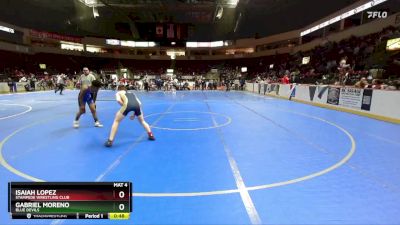 118 lbs Cons. Round 1 - Isaiah Lopez, Stampede Wrestling Club vs Gabriel Moreno, Blue Devils