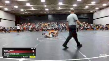3A 145 lbs Semifinal - Cael Davis, West Oak vs Saber Woodard, Chapman