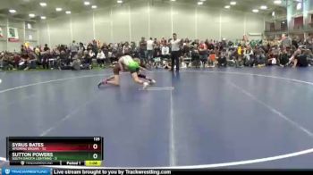125 lbs Round 3 (6 Team) - Syrus Bates, Wyoming Brown vs Sutton Powers, South Dakota Lightning