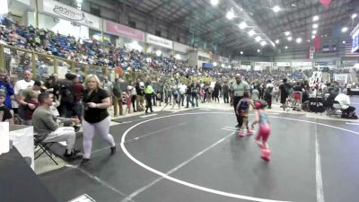 46 lbs Round Of 16 - Aubrey Beiriger, Center Vikings vs Faith Lopez, Black Fox Wrestling Academy