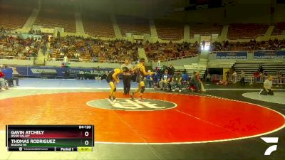 D4-120 lbs Cons. Round 2 - Gavin Atchely, River Valley vs Thomas Rodriguez, Bagdad HS