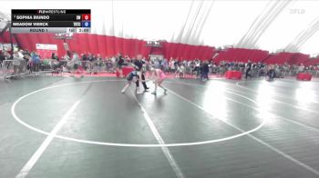 105 lbs Round 1 - Sophia Biundo, SHED Wrestling vs Meadow Vierck, Team Nazar Training Center