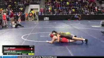 120 lbs Quarterfinal - Maddie Black, Eddyville-Blakesburg-Fremont vs Bailey Brady, LeMars