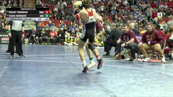 3A-150 lbs 7th Place Match - Kash Johnson, Ankeny vs Brady Rissman, Western Dubuque
