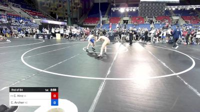 113 lbs Rnd Of 64 - Cooper Hinz, IA vs Colton Archer, NE