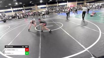 98 lbs Semifinal - Shane Ostermiller, Pioneer Grappling vs Nickolas Ortiz, Lions Wrestling Club