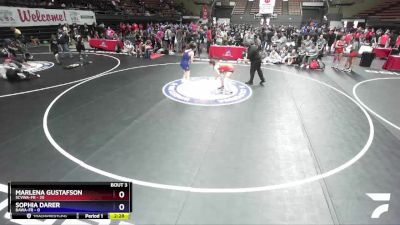 120 lbs Round 1 (16 Team) - Marlena Gustafson, SCVWA-FR vs Sophia Darer, BAWA-FR