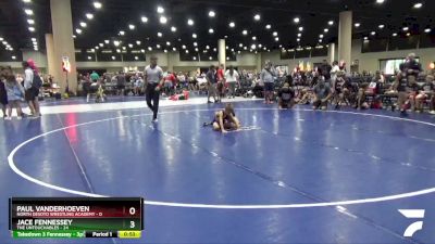 60 lbs Round 3 (8 Team) - Paul Vanderhoeven, North Desoto Wrestling Academy vs Jace Fennessey, The Untouchables