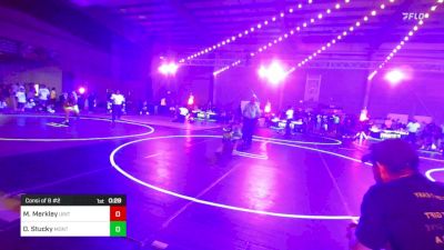 49 lbs Consi Of 8 #2 - Morgan Merkley, Uintah Wrestling vs Obadiah Stucky, Monte Vista Takedown Club