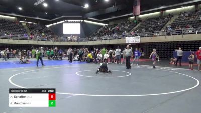 93 lbs Consi Of 8 #2 - Holden Schaffer, Galena vs Julian Montoya, Williamsport