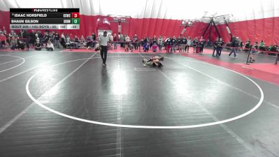 14U Boys - 80 lbs Champ. Round 1 - Isaac Horsfield, Cuba City Wrestling Club vs Shaun Gilson, Slinger Red Rhinos Wrestling Club