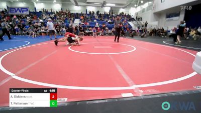 105 lbs Quarterfinal - Asher Giddens, R.A.W. vs TJ Patterson, Team Tulsa Wrestling Club