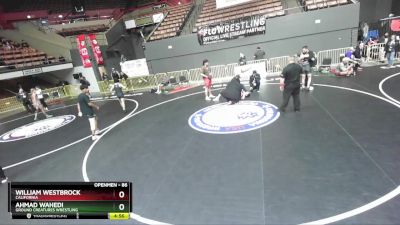 86 lbs 5th Place Match - William Westbrock, California vs Ahmad Wahedi, Ground Creatures Wrestling