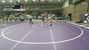 130 lbs Cons. Round 1 - Tenley Taylor, Moorcroft vs Savannah Lorenz, Newcastle