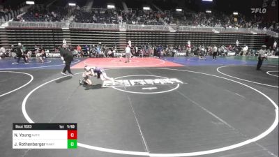 98 lbs Semifinal - Nehemiah Young, Natrona Colts vs Jaxson Rothenberger, RawTown Elite