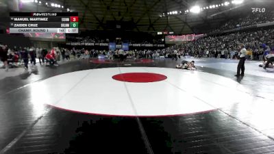 Boys 4A 132 lbs Champ. Round 1 - Zaiden Cruz, Skyline vs Manuel Martinez, Eisenhower