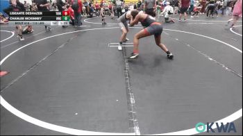 115 lbs Quarterfinal - Liseante Deshazer, Team Of Hard Knox vs Chanlee McKinney, Woodland Wrestling Club