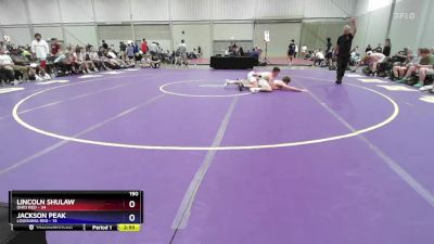 190 lbs 4th Wrestleback (16 Team) - Lincoln Shulaw, Ohio Red vs Jackson Peak, Louisiana Red