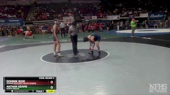 D 2 120 lbs Cons. Round 2 - Nathan Adams, North Desoto vs Dominik Rose, Kenner Discovery Health Science