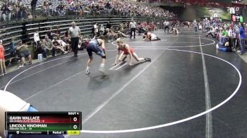 132 lbs Round 2 (6 Team) - Lincoln Hinchman, Indiana Gold vs Gavin Wallace, Oklahoma Elite Orange