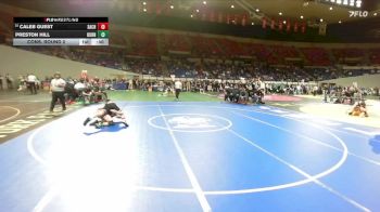 3A Boys 144 lbs Cons. Round 2 - Caleb Guest, Santiam Christian Boys vs Preston Hill, Burns Boys