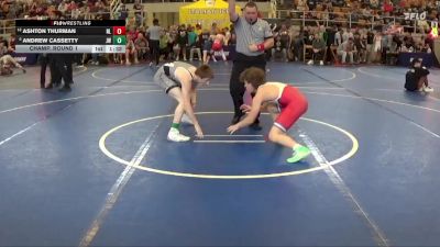108 lbs Champ. Round 1 - Andrew Cassetty, Jv Warriors vs Ashton Thurman, New Lexington