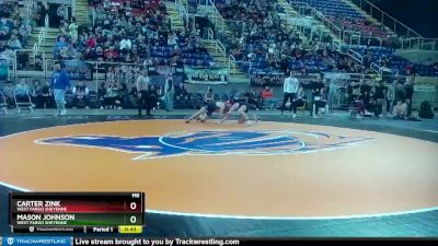 152 lbs Cons. Round 2 - Mason Johnson, West Fargo Sheyenne vs Carter Zink, West Fargo Sheyenne