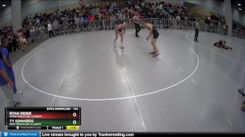 132 lbs Champ. Round 1 - Ryan Rider, Moen Wrestling Academy vs Ty Edwards, SPAR Wrestling Academy