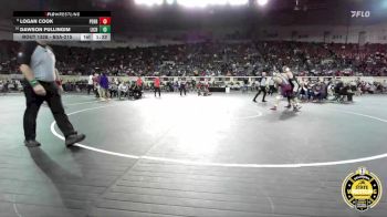 B3A-215 lbs Cons. Round 1 - Logan Cook, Perry vs Dawson Fullingim, Lincoln Christian