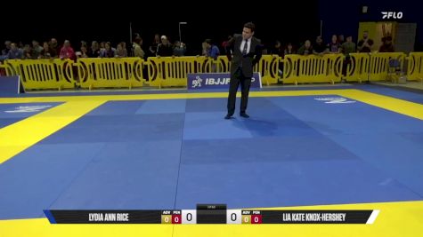 Lia Kate Knox-Hershey vs Lydia Ann Rice 2025 Pan IBJJF Jiu-Jitsu No-Gi Championship