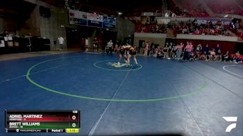138 lbs Round 2 (8 Team) - Brett Williams, Dumas vs Adriel Martinez, Hereford