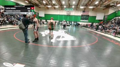 190 lbs Champ. Round 1 - Darren Calhoun, Pinedale vs Seth Herby, Worland