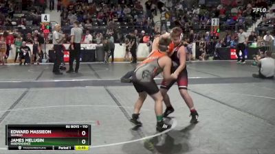 110 lbs Quarterfinal - James Melugin, Independence vs Edward Massieon, Wamego