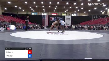 87 kg Quarters - Sione Halo, Tri Cities Wrestling Club vs Timothy Young, Illinois