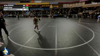 215 lbs Cons. Round 2 - Ryne Dobson, Ankeny vs James Ross, Brown Deer/Messmer/Shorewood