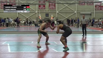 165 lbs Quarterfinal - Jashon Holmes, Castleton vs Chase Anestis, Plymouth State