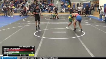 160 lbs Cons. Round 2 - Noah Hernandez, Golden Eagles vs Angel Valenzuela, Downey