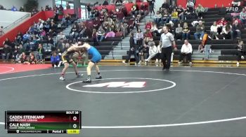 120 lbs Quarterfinal - Caden Steinkamp, Center Point-Urbana vs Cale Nash, Clear Creek-Amana