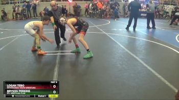 100 lbs 1st Place Match - Bryson Perkins, RTL WRESTLING CLUB vs Logan Tebo, Beavercreek Youth Wrestling