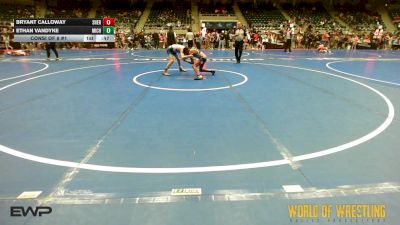 96 lbs Consi Of 8 #1 - Bryant Calloway, Sherman Challengers vs Ethan VanDyke, Michigan Premier Wrestling Club