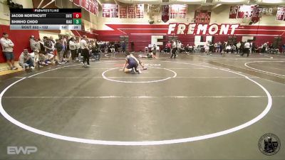 132 lbs Cons. Round 2 - Jacob Northcutt, Santa Teresa vs Shinho Choo, King`s Academy