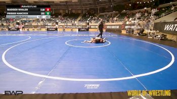 95 lbs 2nd Place - Madisen Whalen, Flow Academy Hawaii vs Priseis Hancock, Chickens Wrestling