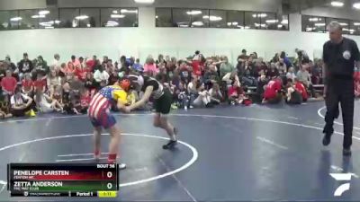 96 lbs Cons. Round 3 - Penelope Carsten, Fenton WC vs Zetta Anderson, FHC Mat Club