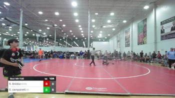 115 lbs Rr Rnd 4 - Santino Aniska, Mat Assassins Gray vs Gabe Campanelli, Kraken Red