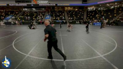 120 lbs 17th Place Match - Konstantinos Panos, Iowa City, Liberty vs Finn McDermott, Joliet (Catholic Academy)