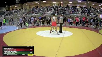 126 lbs Quarterfinal - Sean Regas, Cornerstone Mat Club vs Roman Vazquez, Sherwood Wrestling