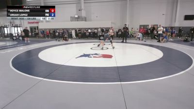 138 lbs Semis - Royce Malone, Contenders Wrestling Academy vs Urijah Lopez, Perrysburg Wrestling Club
