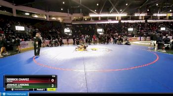 113 lbs Quarterfinal - Derrick Chavez, Zillah vs Joshua Larkins, Lincoln (Tacoma)