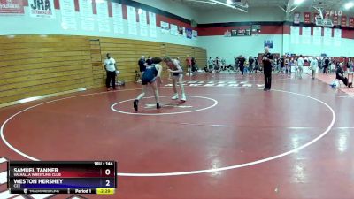 144 lbs Quarterfinal - Samuel Tanner, Valhalla Wrestling Club vs Weston Hershey, C2X